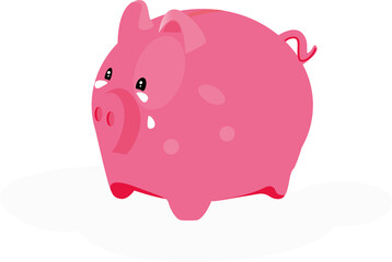 piggy crying