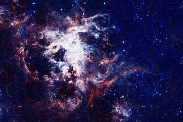 A bright, beautiful cosmic nebula. Elements of this image furnished NASA.