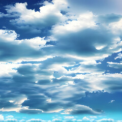 A Serene Dreamscape. 3D-Rendered Clouds with Special Effects Cut Out in PNG. Generative AI.
