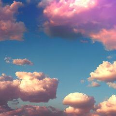 A Soothing View of the Stratosphere. Special Effects Cut Out Backgrounds in 3D. Generative AI.