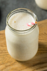 Cold Frozen Vanilla Whey Protein Shake