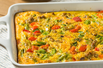 Homemade Savory Eggbake Breakfast