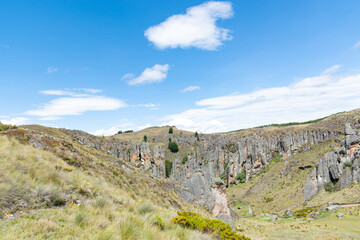 landscape with blue sky