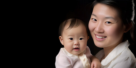 Celebrating Asian American Heritage Month [Generative AI]: Heartwarming Image of Asian Mother and Baby!