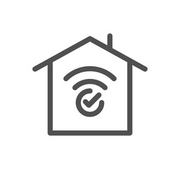 Security related icon outline and linear symbol.	
