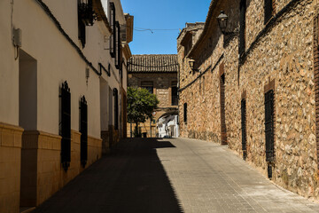 General view of cobblestone street