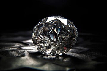 a Big diamond with black background