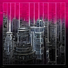 The Eerie Metropolis. A Digital Art Composition of Urban Uncertainty. Generative AI.