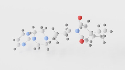 buspirone molecule 3d, molecular structure, ball and stick model, structural chemical formula buspar © Сергей Шиманович