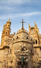  Colomares castle in Benalmadena, dedicated of Christopher Columbus - Spain
