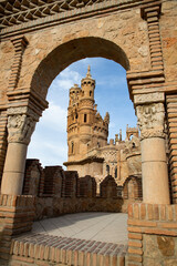  Colomares castle in Benalmadena, dedicated of Christopher Columbus - Spain