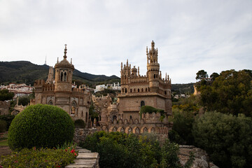 Fototapeta na wymiar Colomares castle in Benalmadena, dedicated of Christopher Columbus - Spain
