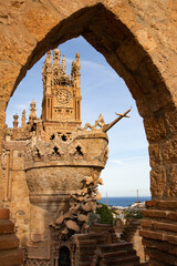  Colomares castle in Benalmadena, dedicated of Christopher Columbus - Spain