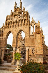 Colomares castle in Benalmadena, dedicated of Christopher Columbus - Spain
