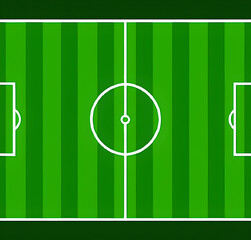 Illustration d'un terrain de football, generative AI
