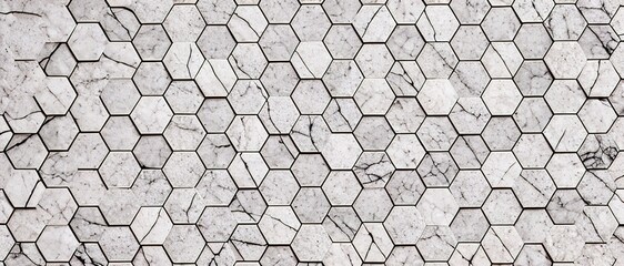Hexagon concept design abstract technology background, generative ai.