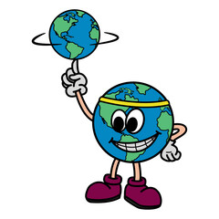 Cartoon Globe