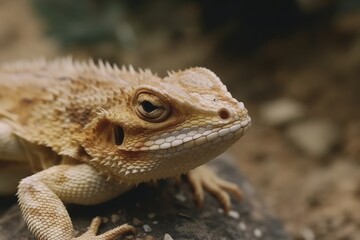 Obraz premium close-up view of an owl perched on a branch with a blurred natural background. Generative AI Generative AI