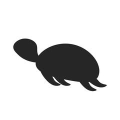 Turtle Silhouette Image White Background Is Very Suitable for website design needs and applications related to turtles. Such as turtle food products, turtle houses and others related to turtles. EPS