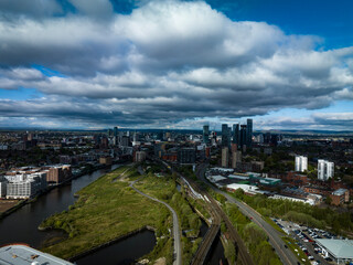 Fototapeta na wymiar Manchester Cloudscape 