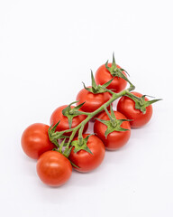 Bunch of Tomatoes on white background