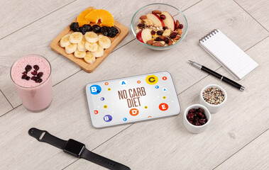 Healthy Tablet Pc compostion concept