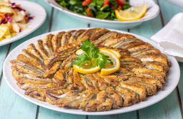 Fried Anchovies (Turkish Name: Hamsi Tava)