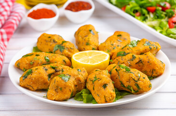 Mercimek Koftesi, Traditional Turkish Food with Bulgur and Lentil