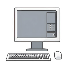 full computer set PNG