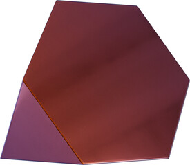 3d rendering. Abstract geometric shapes illustration. Modern minimal glossy objects isolated on transparent background