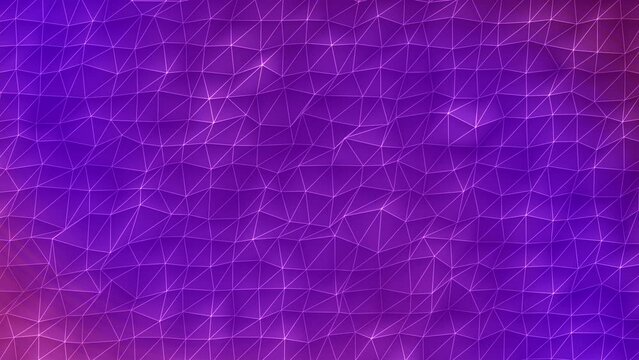 4K Abstract Trapcode Form digital particle wave and lights background animation cyber or technology purple background.	