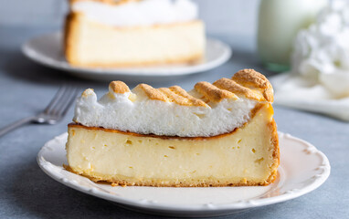 German cake, San Sebastian cheesecake or Kâsesahne