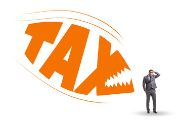 Fototapeta premium Concept of the tax burden