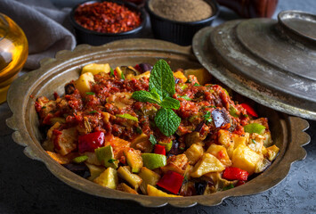 Turkish style mixed vegetable fried (Karisik Kizartma)