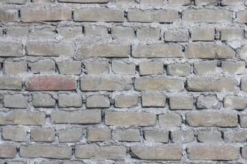 red brick laying, wall of an old building, brick background.