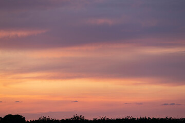 sky with clouds at sunset