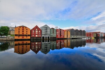 Fototapeta na wymiar Bakklandet, Trondheim