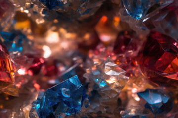 Nahtlos wiederholendes Muster - Geoden Kristall - Makrofotografie Stil