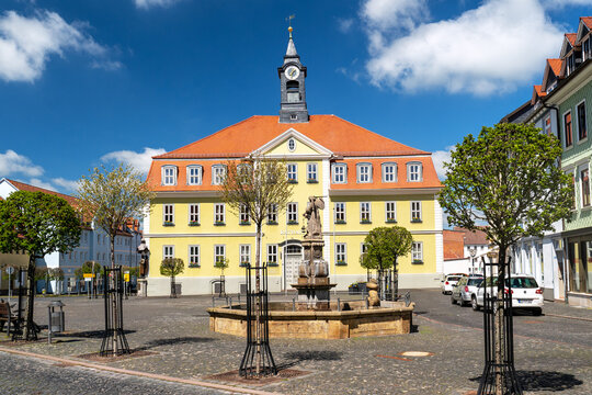 Marktplatz im th&uuml;ringischen Ohrdruf