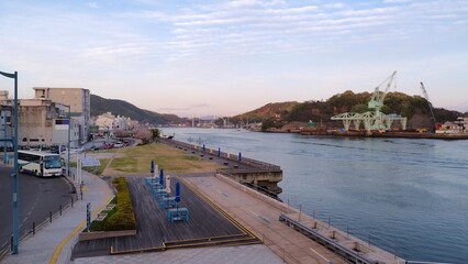 尾道駅前広場（夕景）22