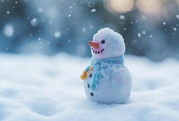 snowman on snow, generative ai