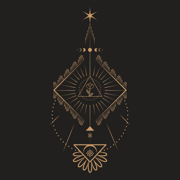 Celestial Magic Mystical and Esoteric Illustration