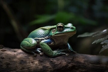 Fototapeta premium illustration, exotic frog, ai generative