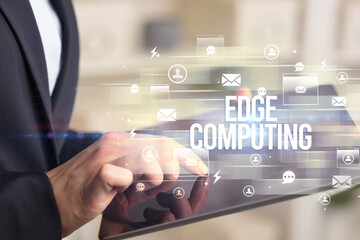 Close-up of a tablet searching modern technology concept