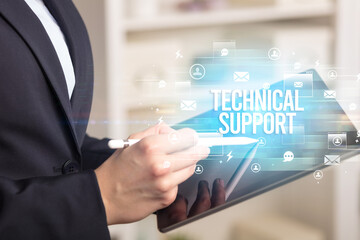 Close-up of a tablet searching modern technology concept