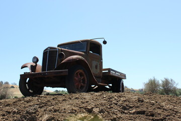 Fototapeta premium Old abandoned truck