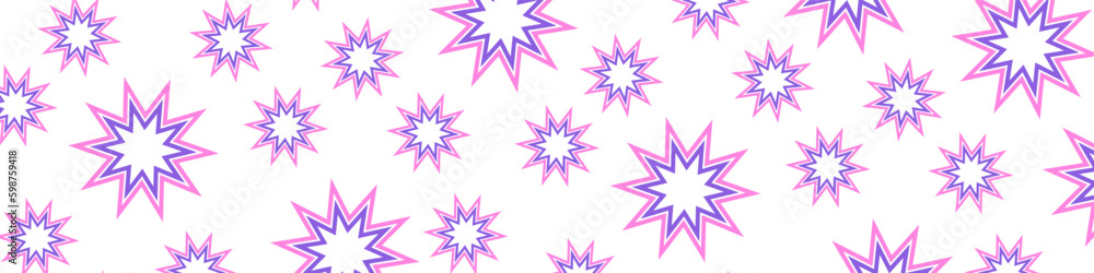 Poster abstract stars pattern on backdrop. geometric forms background. modern vector texture.