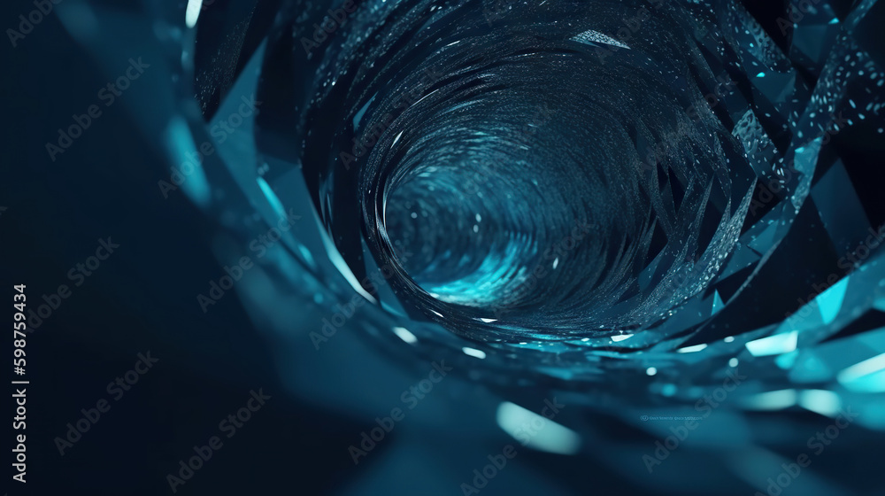 Poster modern abstract digital 3d background. copy space. based on generative ai