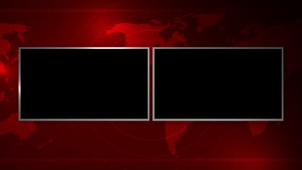 alpha channel loop live breaking news background 4K