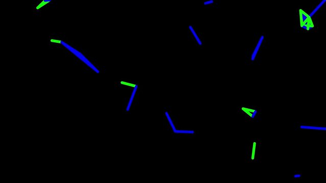 Simplicity Emerges from Complexity as Swirling Patterns Dance along Trails, Blending Forces and Easing Transitions. Acceleration and Deceleration Harmonize in Abstract Visualizations, Oscillating betw